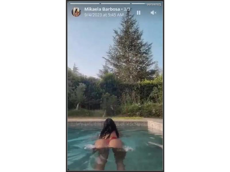 Mikaelabrbs Leaked Video Erotic In Pool