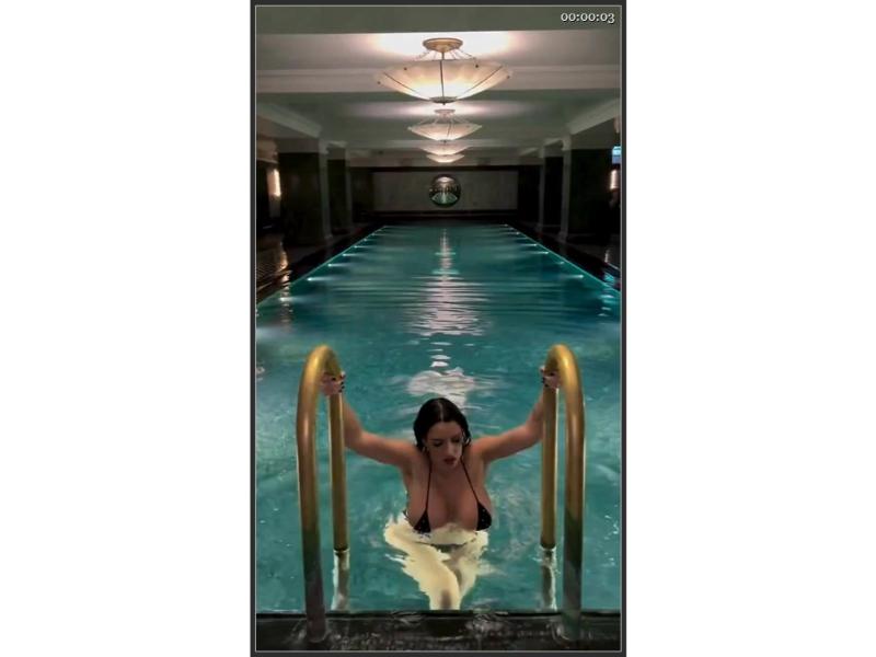 Mikaelabrbs Porn Video Huge Boobs On Pool